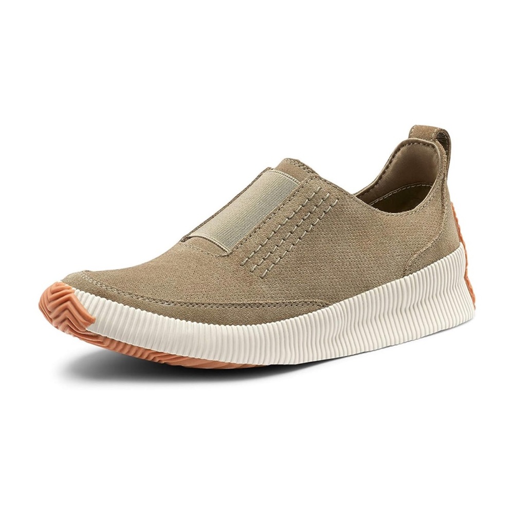 SOREL Out N About suede slip on sneaker sage green size 8